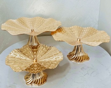 PATERA CIASTA BABECZKI OWOCE BC3862 GOLD Ø34 CM