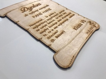 Диплом 21х16см ко Дню учителя конец года спасибо гравер