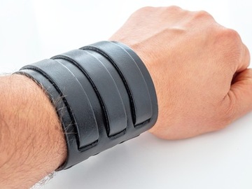 ШИРОКИЙ КОЖАНЫЙ БРАСЛЕТ! КАЧЕСТВО !