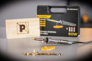 ПАЯЛЬНИК 60ВТ С ДЕРЕВЯННОЙ ГОРЕЛКОЙ ПИРОГРАФ 23 EL