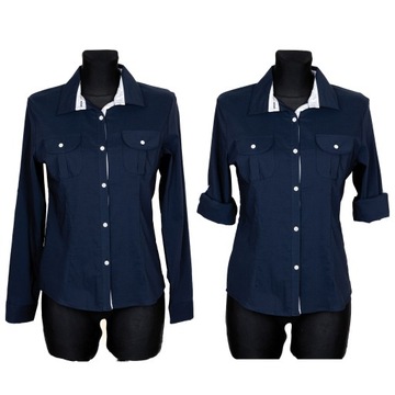 DAMSKA GRANAT KOSZULA TALIOWANA ELASTYCZNA 32 XXS