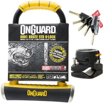 Zapięcie Rowerowe Onguard Brute Std 8001 U-Lock