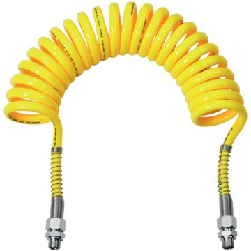 Przewód pneumatyczny spiralny 4,5m silikon M16x1,5