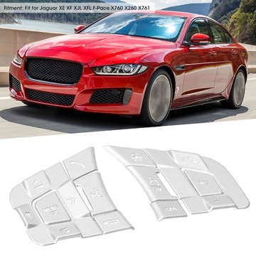 10 KS. KRYT KNOFLÍKU NA ŘÍDÍCÍ ČALOUNĚNÍ VHODNÁ DO JAGUAR XE XF XJL XFL F-PACE