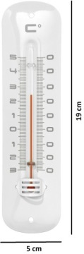 НАРУЖНЫЙ ВНУТРЕННИЙ БАРНЫЙ ТЕРМОМЕТР -30 +50 C АНАЛОГОВЫЙ БЕЛЫЙ МЕТАЛЛ