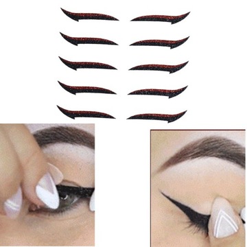 Wielokrotnego użytku Fashion Eyeliner Naklejki