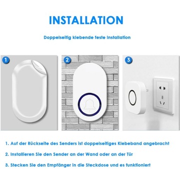 БЕСПРОВОДНОЙ Водонепроницаемый ДВЕРНОЙ ЗВОНОК ДЛЯ ОТ ВОРОТ ДО ДВЕРИ 350M IP44