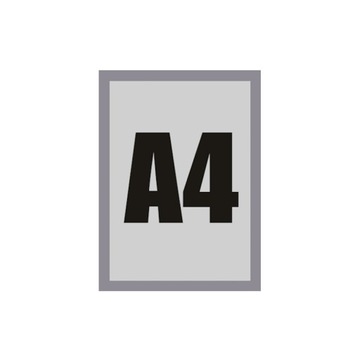 Магнитная рамка для постера А4, серебряная