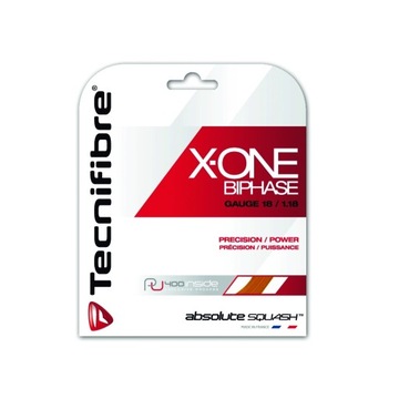 Tecnifibre X-One Biphase (9,7 m) - Naciąg do squasha pomarańczowy