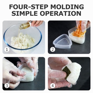 Детские шаблоны Формы для рисовых шариков Формы для суши 4 шт.