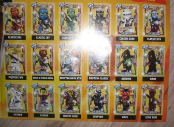 karty lego ninjago 2, złote karty limitowane LE