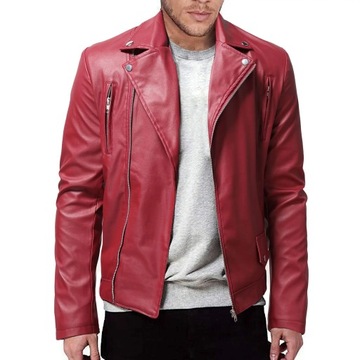 Leather Jacket Red - Niska cena na