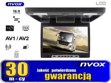 Подвесной ЖК-монитор NVOX 20 дюймов со светодиодной подсветкой, ИК-подсветкой, VGA