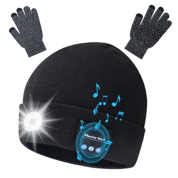 CZAPKA BLUETOOTH Z ŚWIATŁEM LED PREZENTY DLA TATY