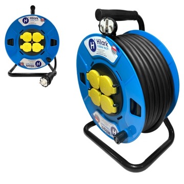 Przedłużacz gumowy 3x2,5mm2 25m zwijak H05RR-F OW
