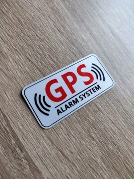NAKLEJKA GPS TRACKING ALARM SYSTEM KLEJ LOGO
