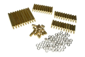 ZESTAW DYSTANSÓW METALOWYCH M3 ZE ŚRUBAMI 116 SZTUK