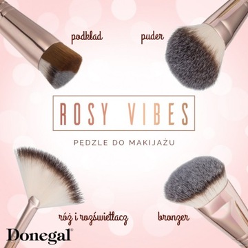 Donegal Кисть для макияжа, для нанесения жидкой косметики, двойная щетина.