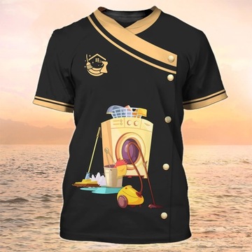 T-shirt Y2K Lekarz graficzny z krótkim rękawem