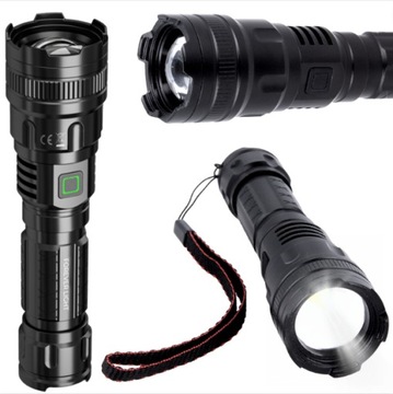 Forever Light latarka LED akumulatorowa bardzo mocna 700 lm ZOOM 3 tryby