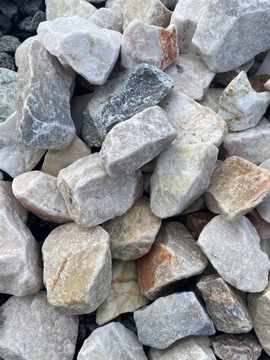 Gabion marmur Polski 60-80 mm worek 25kg kruszywo