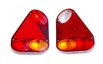 LAMPY TYLNE ŚWIATŁO DO PRZYCZEP LAWET KOMPLET PARA