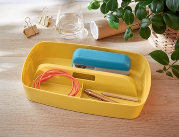 Контейнер Leitz MyBox Cosy с ручкой маленький 307-56-181мм желтый