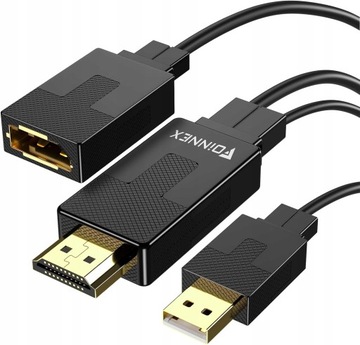 Адаптер Display Port DP DisplayPort — HDMI 1.4 4K 60 Гц для ноутбука USB Foinnex