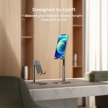 ПОДСТАВКА ДЛЯ ТЕЛЕФОНА ПЛАНШЕТА С РУЧКОЙ, алюминий 4–13 дюймов