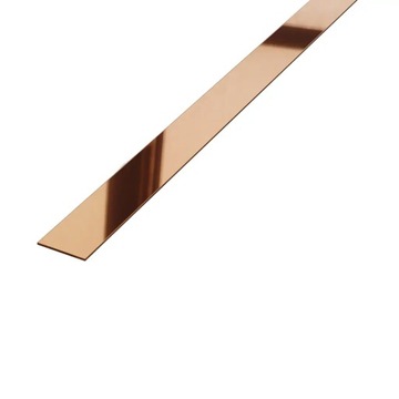 Płaskownik ozdobny stal miedziany poler 10mm/270cm