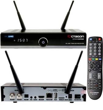 OCTAGON SF8008 SUPREME TWIN 4K 2 X DVB-S2X WIFI 1200Mbps OSCAM CCCAM