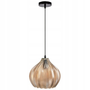 LAMPA SUFITOWA WISZĄCA SZKLANA RETRO SZKŁO