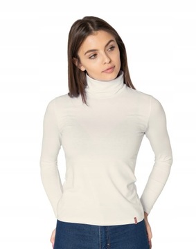 Golf Damski Cienki Sweter Golfy 8112-18 r L/XL