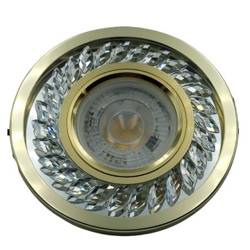 Галогенный стеклянный потолочный светильник + LED STRIP GU10