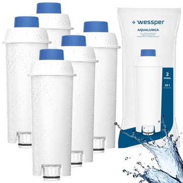 5x filtr wody do ekspresu Delonghi Dinamica Magnifica - Wessper AquaLunga