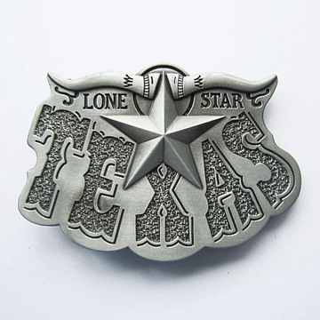 Texas gwiazda western klamra do paska stare srebro