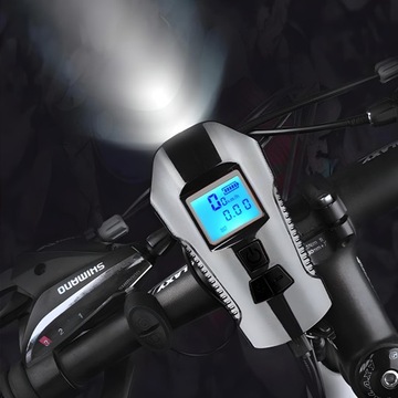 USB-СВЕТОДИОДНАЯ ВЕЛОСИПЕДНАЯ ЛАМПА СЧЕТЧИК КМ СПИДОМЕТР