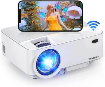 Светодиодный проектор TopVision T21 белый Wi-Fi