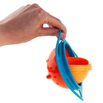 MISKA NIEKAPEK MISECZKA NIEWYSYPKA DLA DZIECI GYRO BOWL OBROTOWA 360