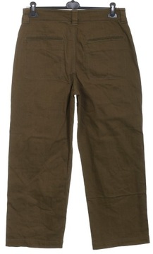 ZARA szerokie oliwkowe spodnie damskie jeansy ze streczem XL 44