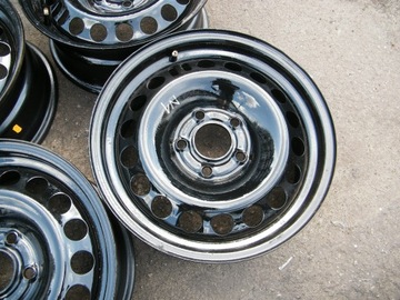 4× DISK OCELOVÝ OPEL OE ASTRA VECTRA ZAFIRA 6.5" X 15" 5X110 ET 35