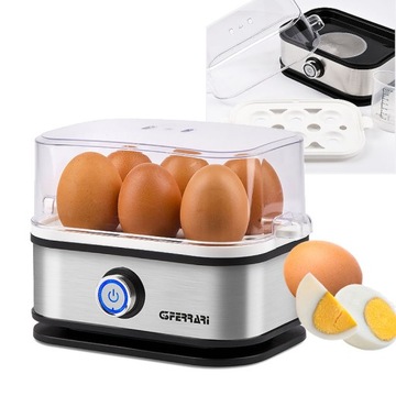 JAJOWAR DO 6 JAJEK 3 STOPNIE POZIOMU TWARDOŚCI 400W eggcooker automat