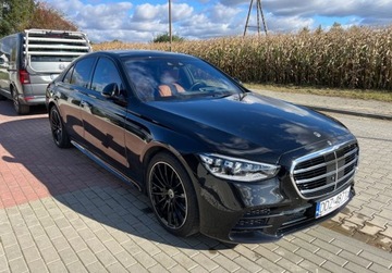 Mercedes Klasa S W223/V223 Sedan Plug-In 3.0 580e 510KM 2023 Mercedes-Benz Klasa S 4Matic, AirMatic, lampy digital, panorama, 3D ekran