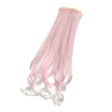 Fashion Doll 25 Cm Curly Temperature Wire Pink