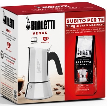 Zestaw Bialetti Venus 6tz + kawa Classico 250g
