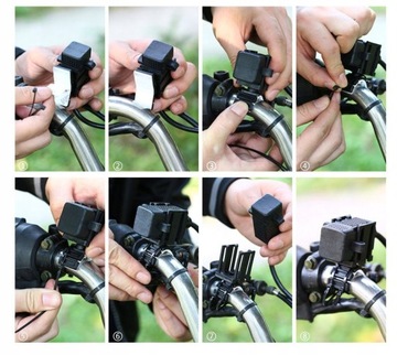 ŁADOWARKA ZASILACZ MOTOCYKL SKUTER 2X USB 5V 2.1A