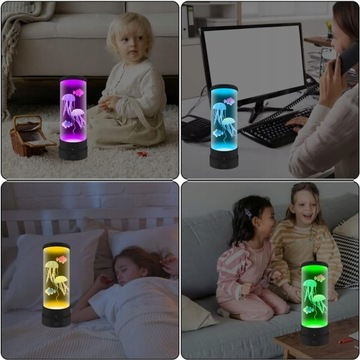 ЛАВА-СВЕТИЛЬНИК С МЕДУЗАМИ И РЫБАМИ RGB НОЧНОЙ СВЕТИЛЬНИК 17 ЦВЕТОВ