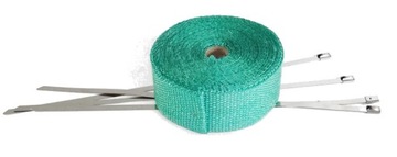 Лента термоизоляционная 10м для температуры выхлопной системы. 450°C - 550°C золото