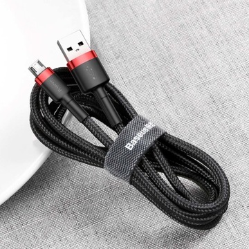 Прочный кабель Micro USB Baseus QC3.0 2,4 А, 1 м