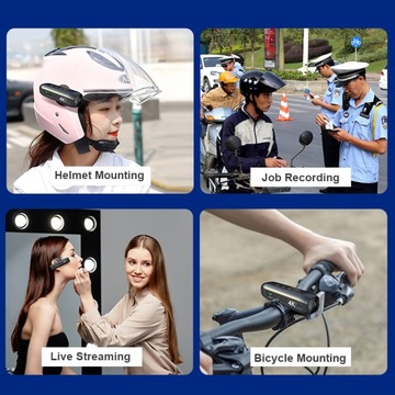 4K 30FPS Налобная камера Удобство